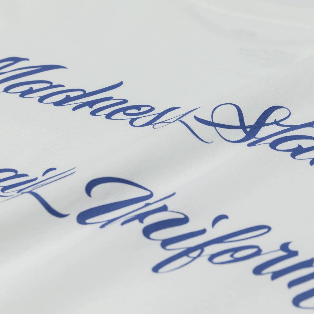 MADNESS STD. UNIFORM SCRIPT POCKET T-SHIRT-WHITE