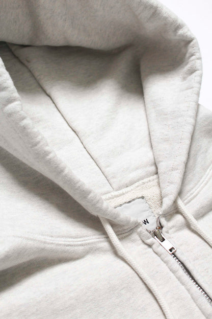 BOWWOW SUKAJAN EMB ZIP HOODIE AGED-OATMEAL