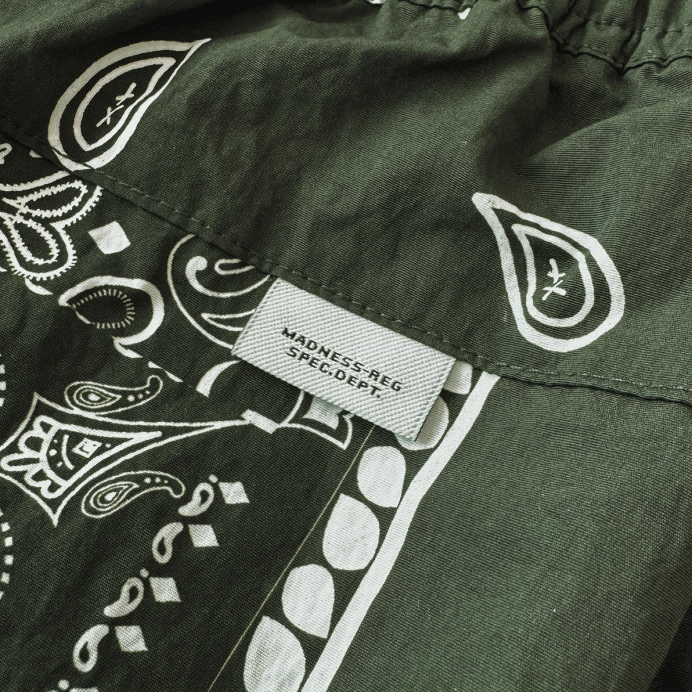 MADNESS SUMMER PAISLEY SHORTS-GREEN