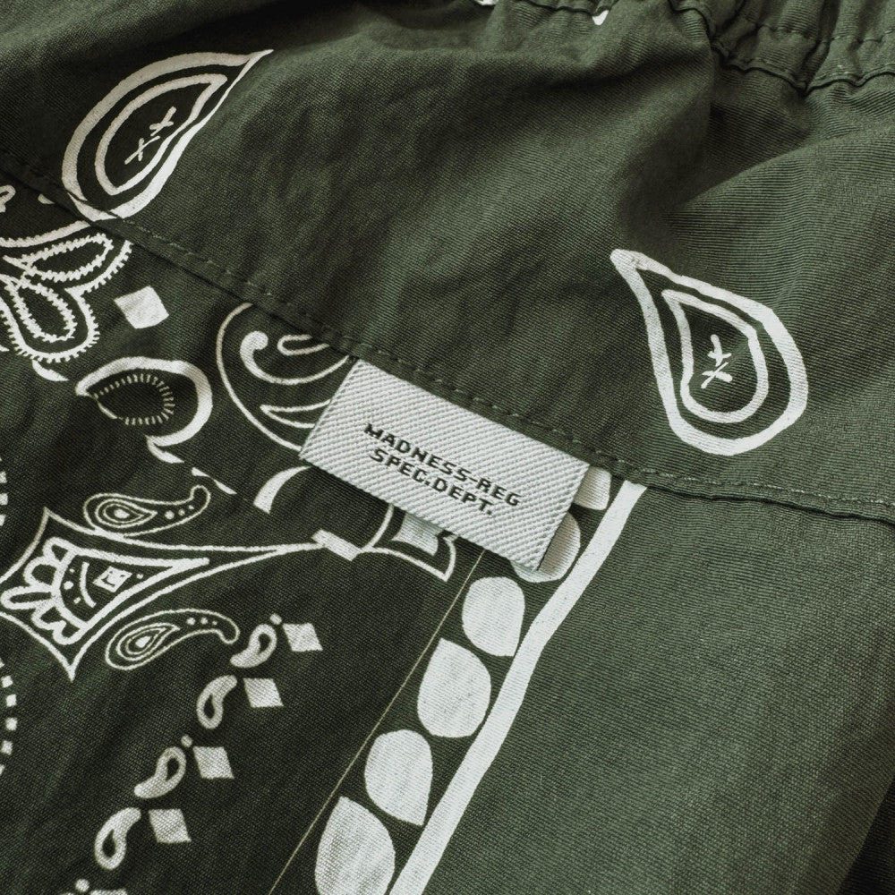 MADNESS SUMMER PAISLEY SHORTS-GREEN