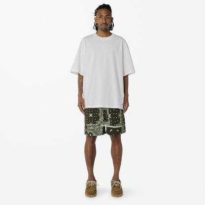 MADNESS SUMMER PAISLEY SHORTS-GREEN