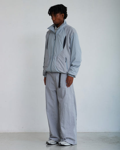 NINE POINT NINE SHORELINE LARYER COACH JACKET-ASH BLUE