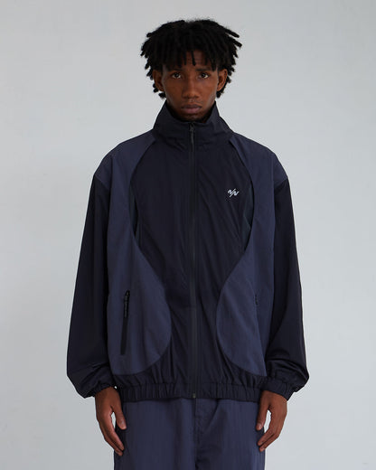NINE POINT NINE SHORELINE LARYER COACH JACKET-NAVY