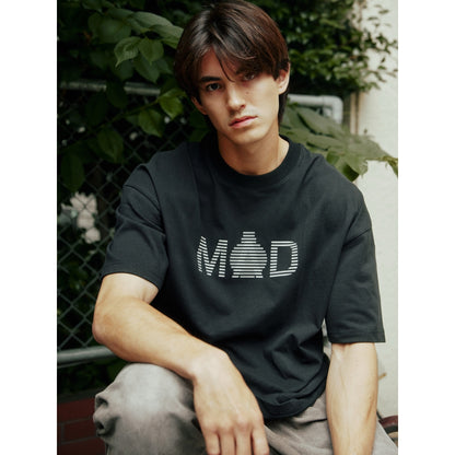 OPEN DIALOGUE X MADNESS PRINT TEE-BLACK