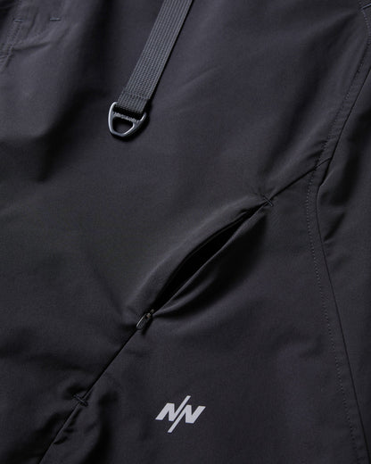 NINE POINT NINE SPIRAL LASER PANTS-BLACK