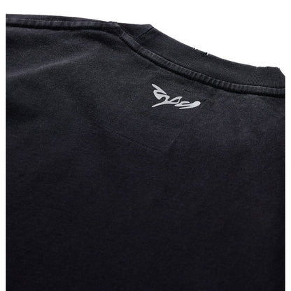 NINE POINT NINE SPIRAL LOGO TEE-BLACK