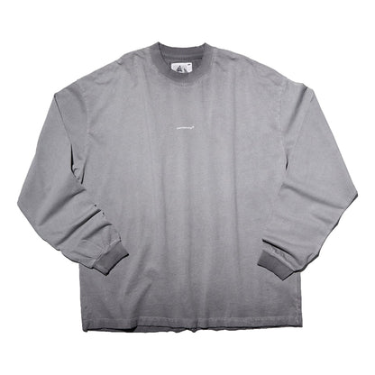 NINE POINT NINE SPIRAL LOGO TEE-GREY