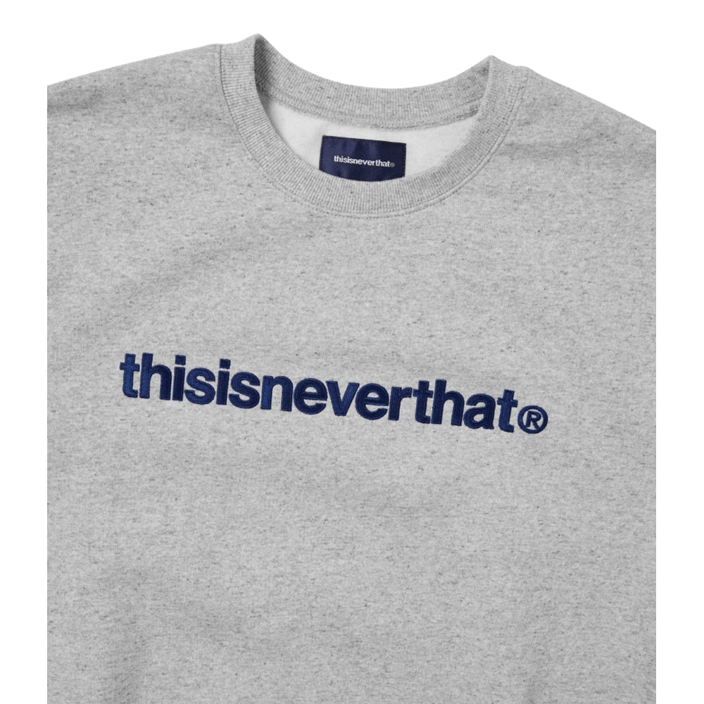 THIS IS NEVER THAT T-LOGO CREWNECK-HEATHER GREY