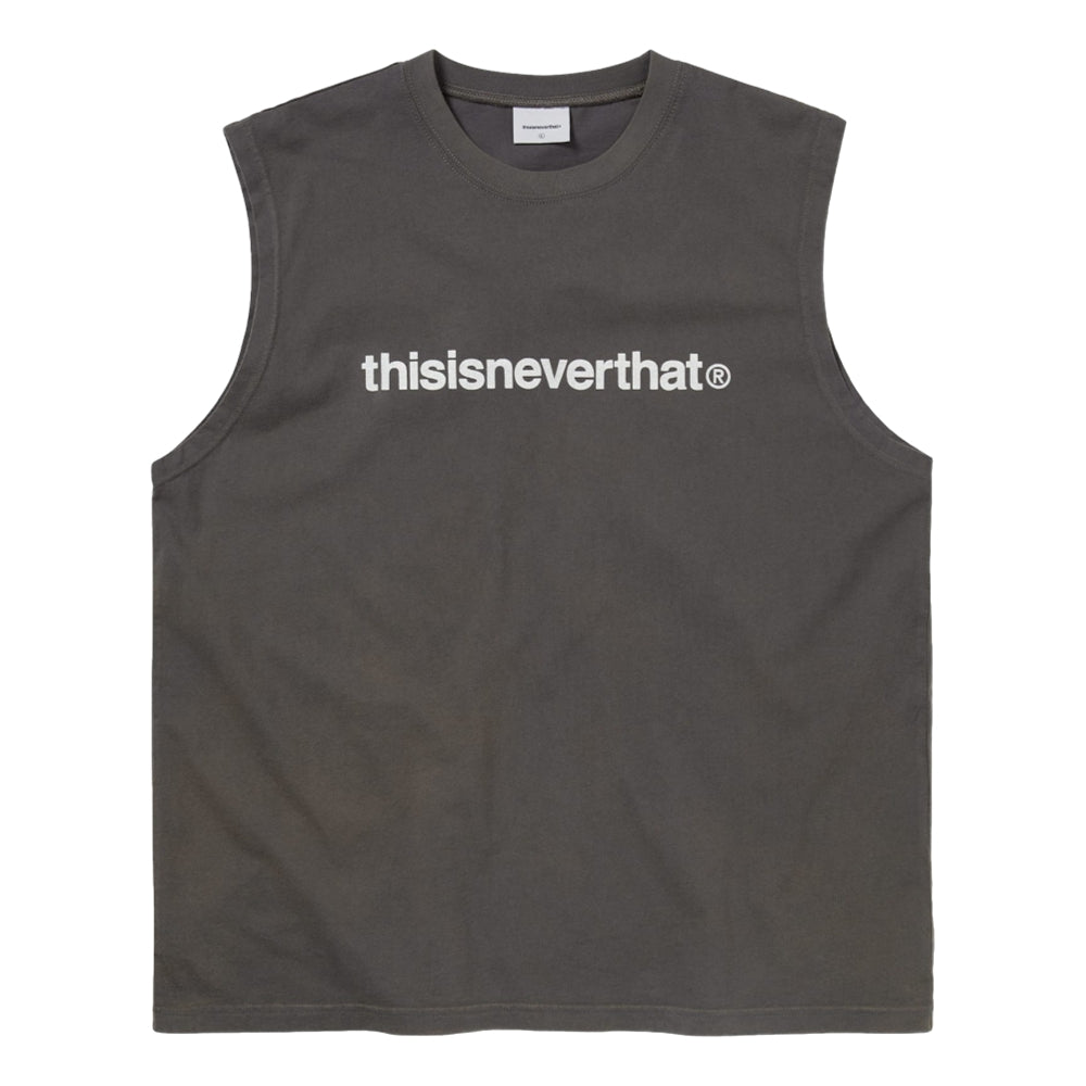 THIS IS NEVER THAT T-LOGO SLEEVELESS-CHARCOAL