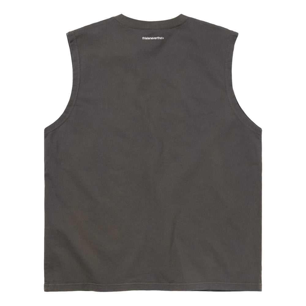 THIS IS NEVER THAT T-LOGO SLEEVELESS-CHARCOAL
