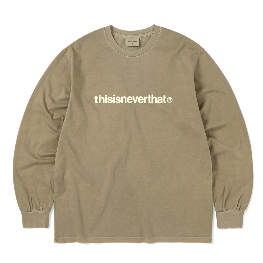 THIS IS NEVER THAT T-LOGO L/S TEE-COFFEE