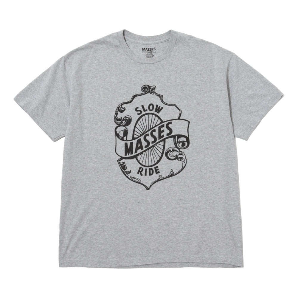 MASSES T-SHIRT SLOW RIDE-HEATHER GREY
