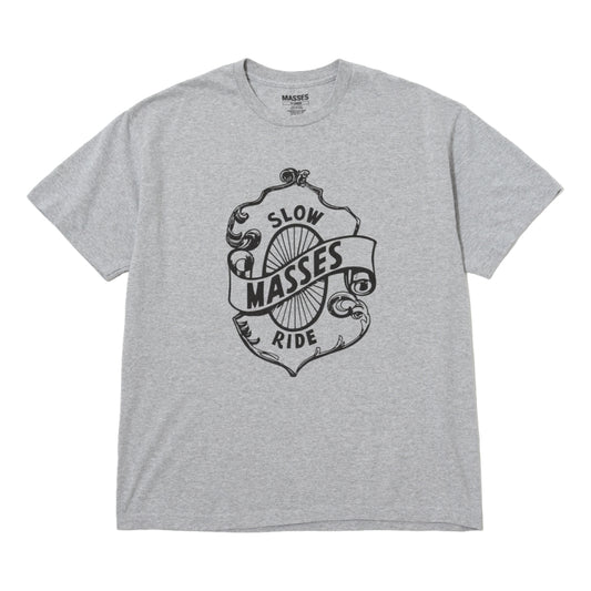 MASSES T-SHIRT SLOW RIDE-HEATHER GREY