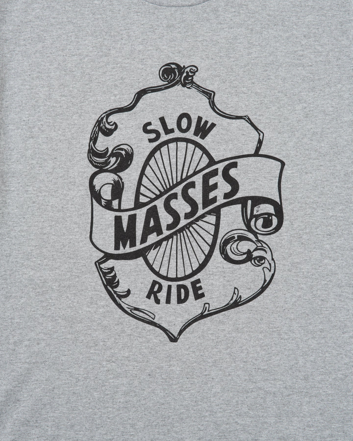 MASSES T-SHIRT SLOW RIDE-HEATHER GREY
