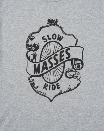 MASSES T-SHIRT SLOW RIDE-HEATHER GREY