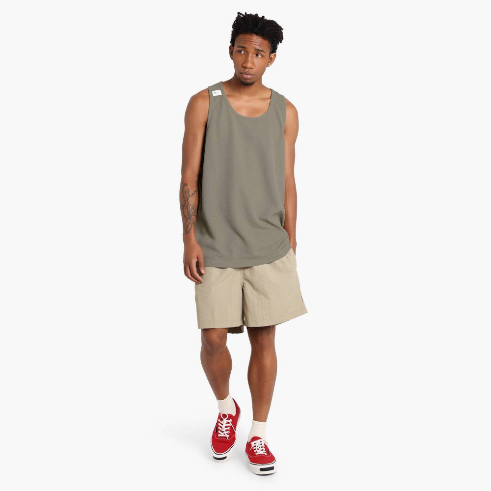 MADNESS TANK TOP (FABRIC BY JAPAN)-BEIGE