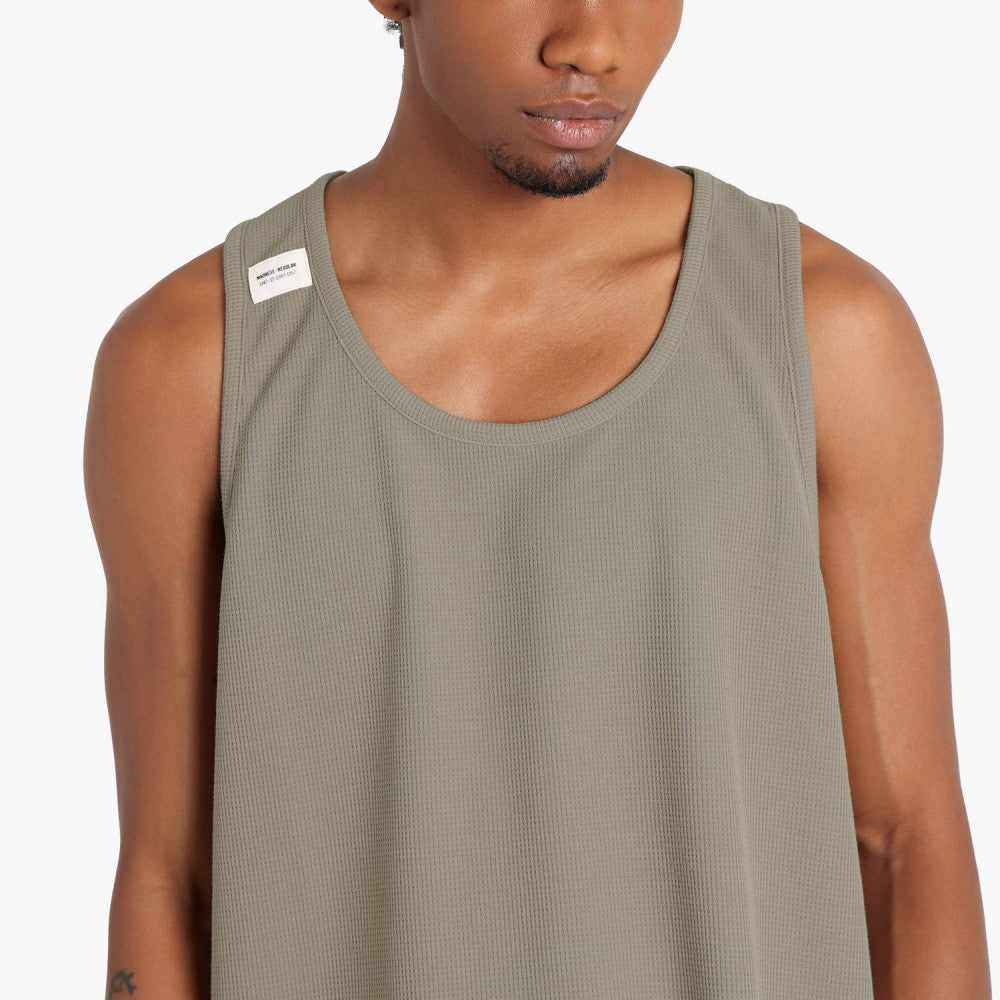 MADNESS TANK TOP (FABRIC BY JAPAN)-BEIGE