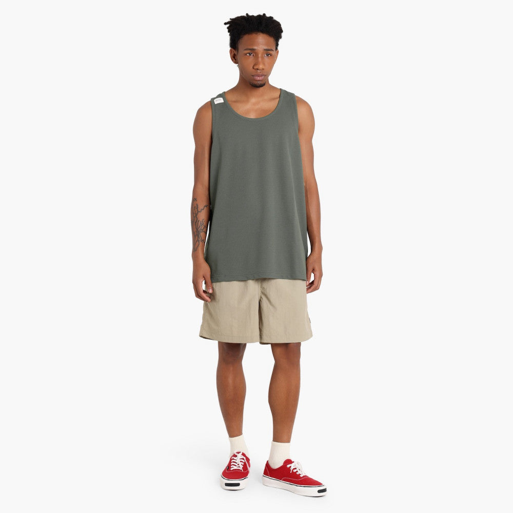 MADNESS TANK TOP (FABRIC BY JAPAN)-ARMY GREEN