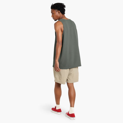 MADNESS TANK TOP (FABRIC BY JAPAN)-ARMY GREEN