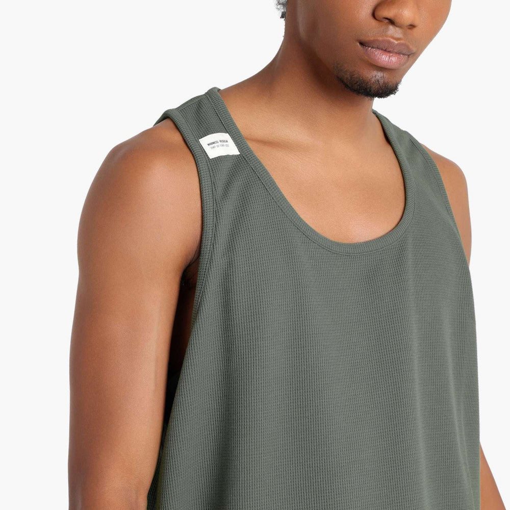 MADNESS TANK TOP (FABRIC BY JAPAN)-ARMY GREEN