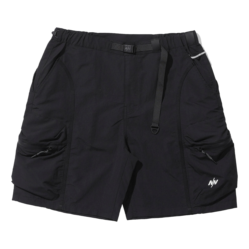 NINE POINT NINE TEFLON ESCAPE T3 WIDE SHORTS-BLACK