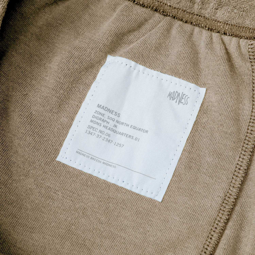 MADNESS TERRY LOOP EASY SHORTS-BEIGE