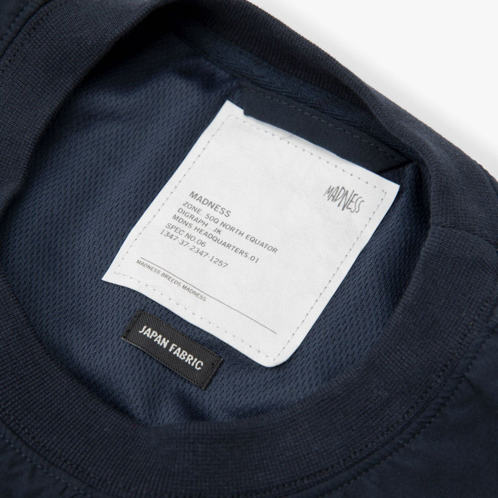MADNESS TEXBRID SMOCK PULLOVER (FABRIC BY JAPAN)-NAVY