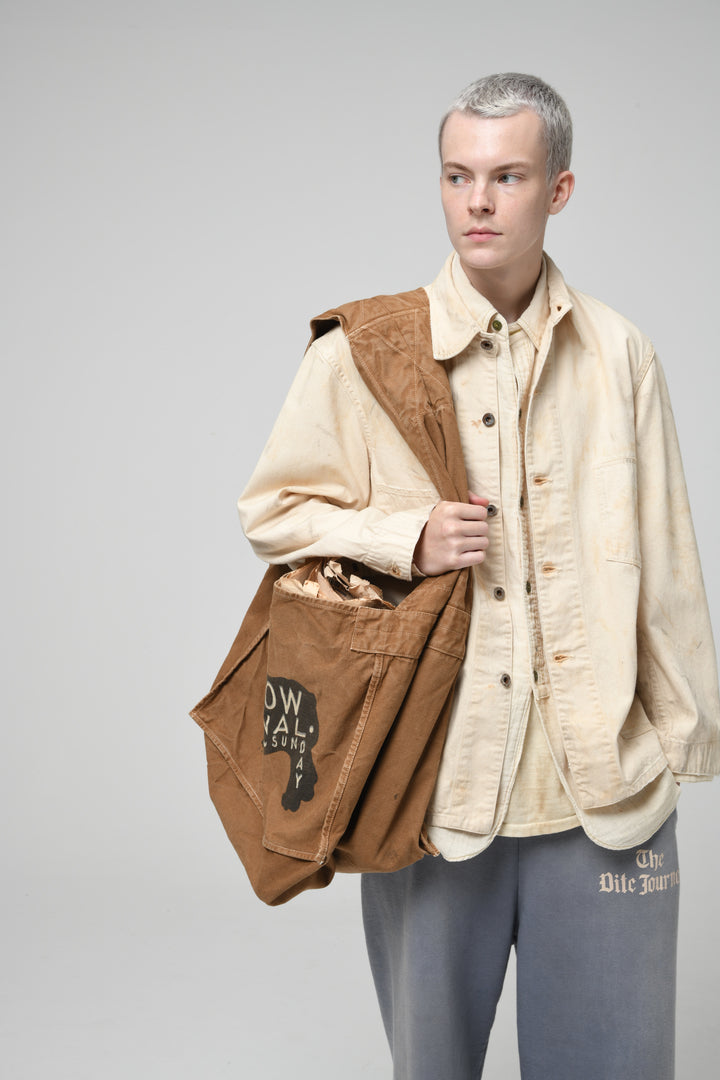 BOWWOW THE BOW WOW JOURNAL NEWSPAPER BAG AGED-BROWN