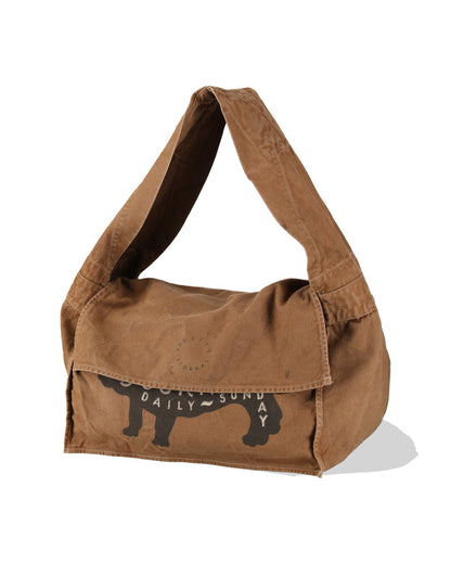 BOWWOW THE BOW WOW JOURNAL NEWSPAPER BAG AGED-BROWN