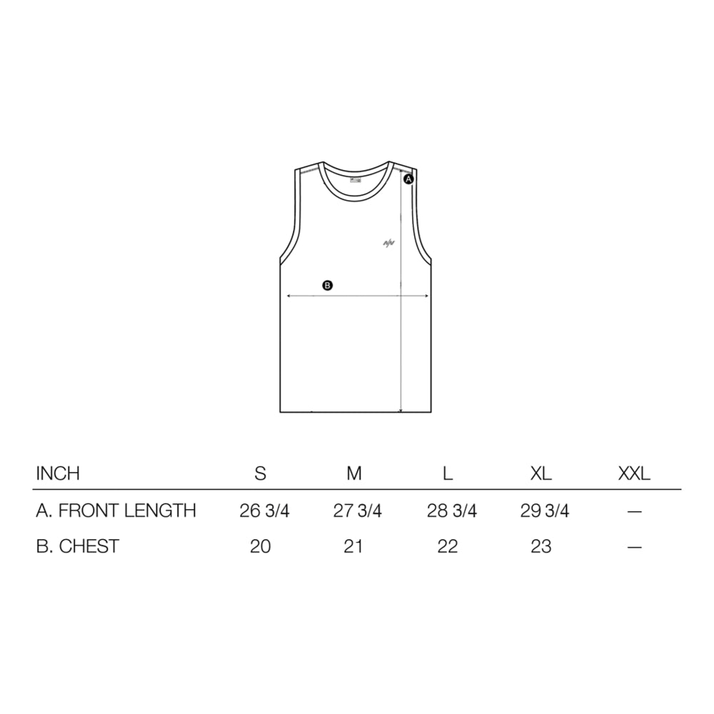 NINE POINT NINE THE SPIRAL TANK TOP-LIGHT GREY