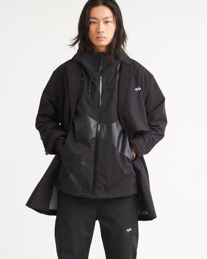 NINE POINT NINE THE SUN 3L SHELL JACKET-BLACK