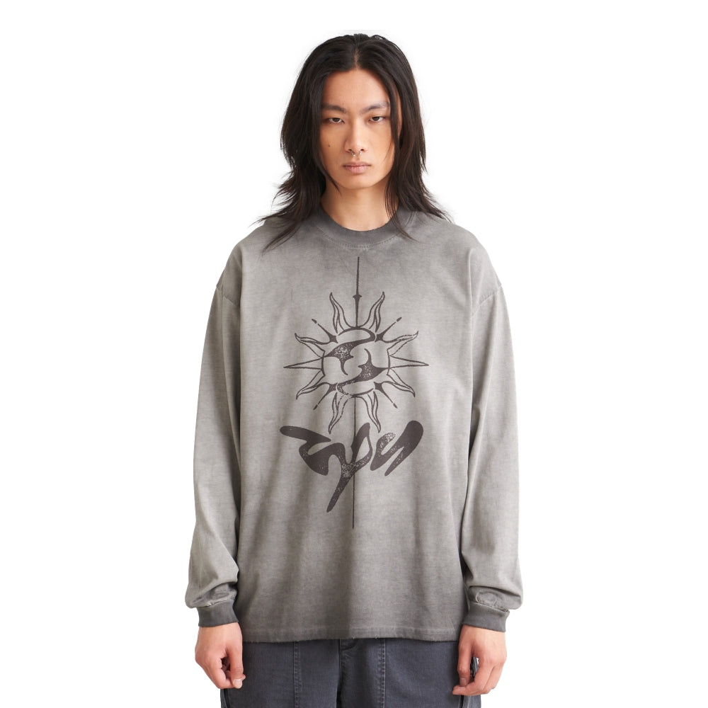 NINE POINT NINE "THE SUN" LS TEE-BLACK
