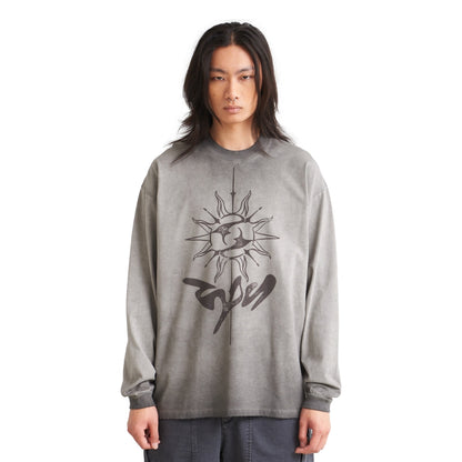 NINE POINT NINE "THE SUN" LS TEE-BLACK