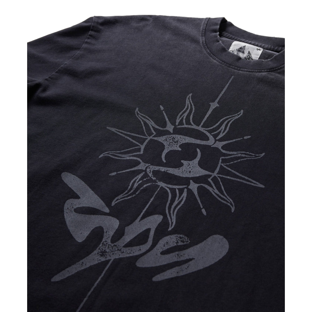 NINE POINT NINE "THE SUN" LS TEE-BLACK