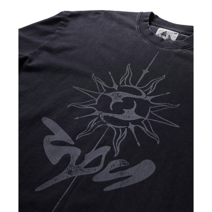 NINE POINT NINE "THE SUN" LS TEE-BLACK