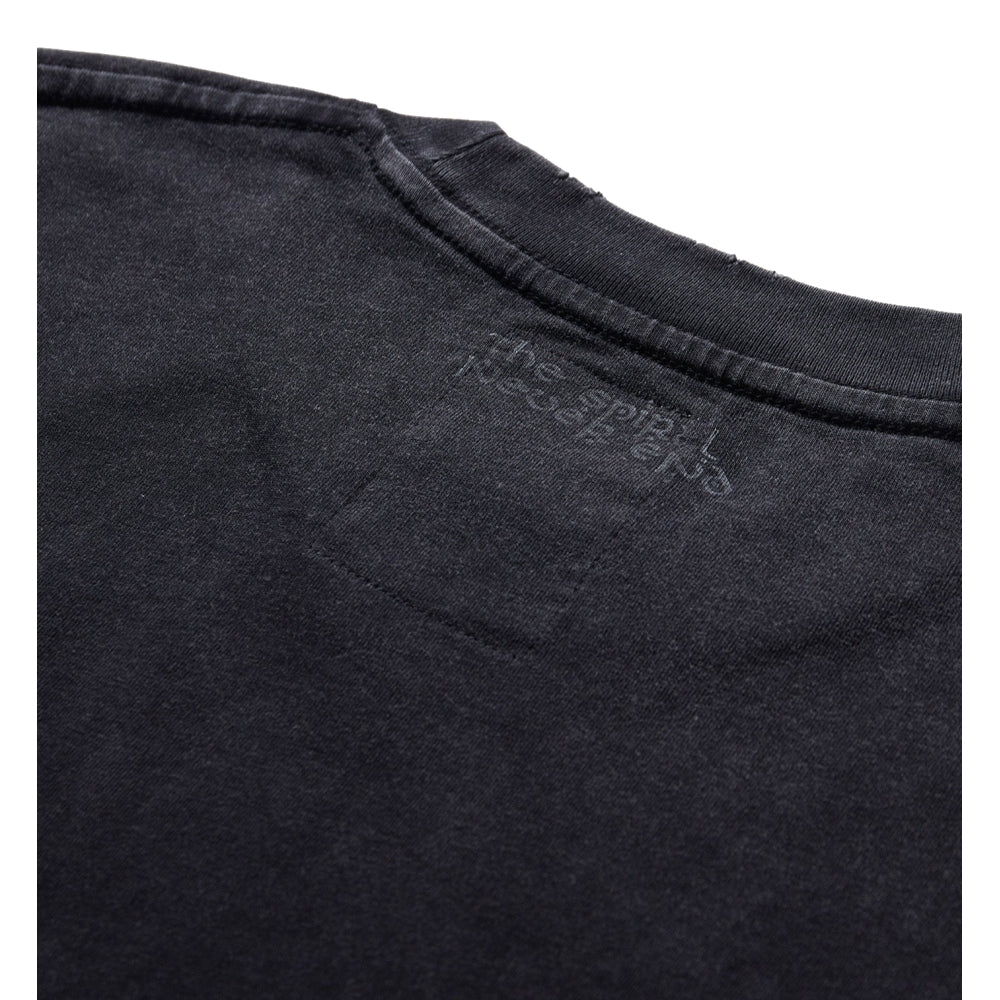 NINE POINT NINE "THE SUN" LS TEE-GREY