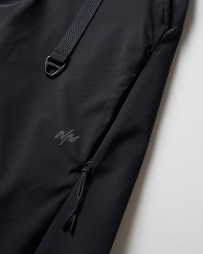 NINE POINT NINE THE SUN SHELL PANTS-BLACK