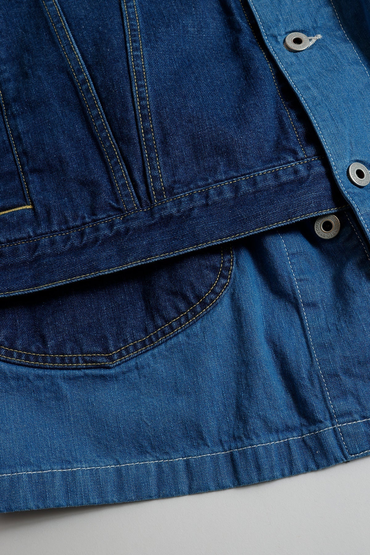 FUNDAMENTAL THIRD JACKET COVERALL 3YR WASH-INDIGO