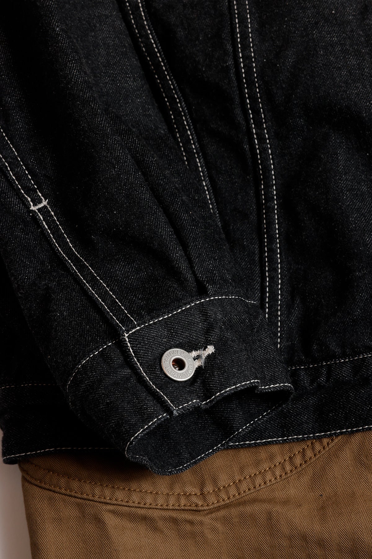 FUNDAMENTAL THIRD JACKET COVERALL RINSE-BROWN