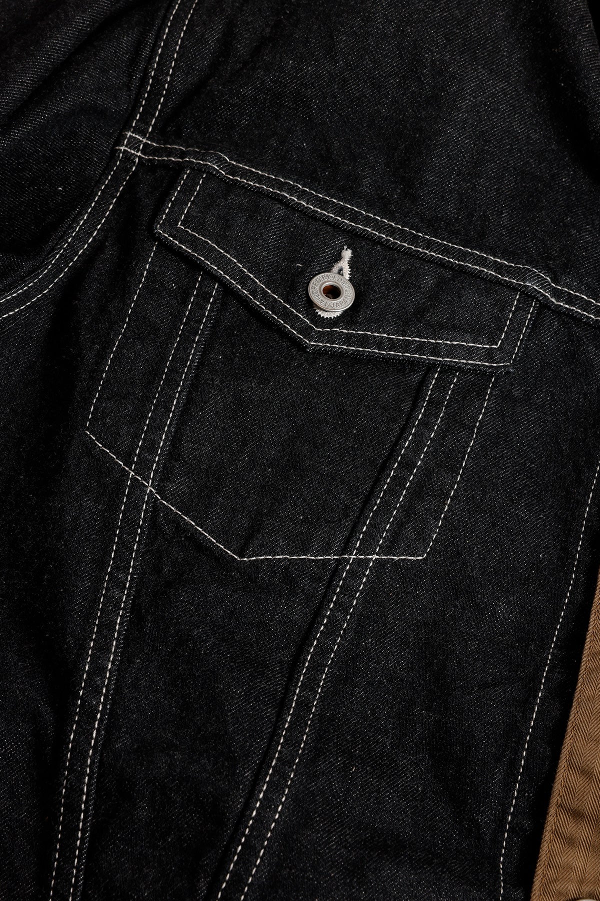 FUNDAMENTAL THIRD JACKET COVERALL RINSE-BROWN