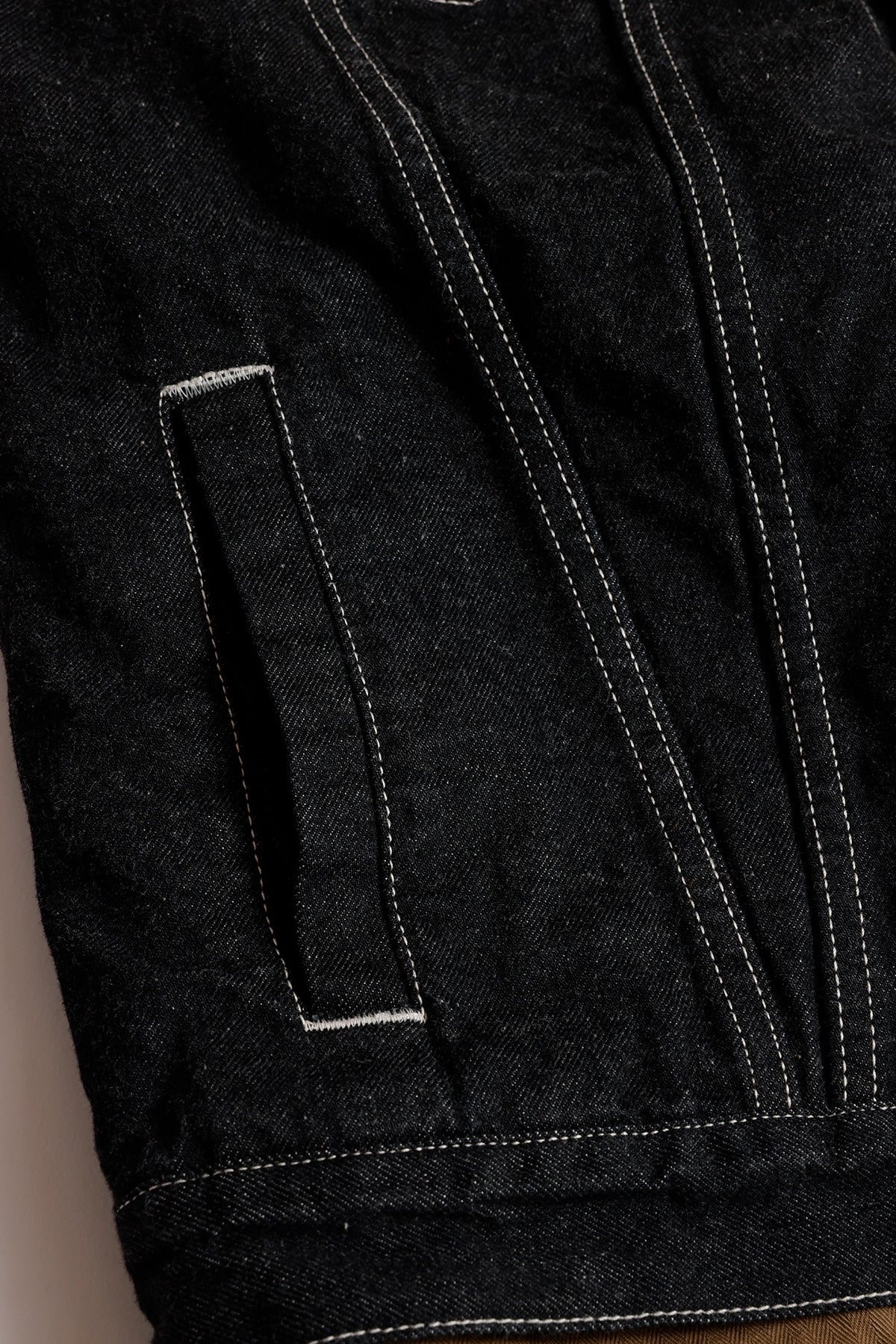 FUNDAMENTAL THIRD JACKET COVERALL RINSE-BROWN