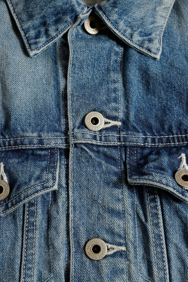 FUNDAMENTAL THIRD THIRD JACKET 3YR WASH-INDIGO