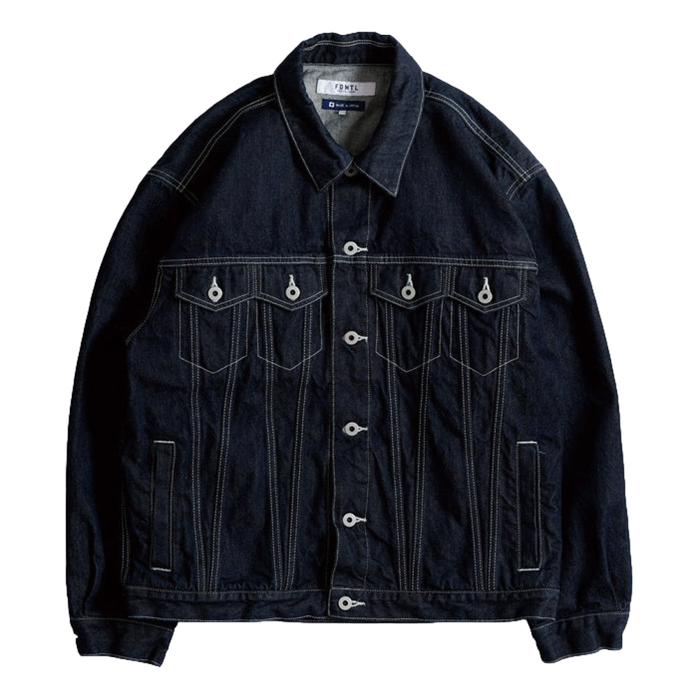 FUNDAMENTAL THIRD THIRD JACKET RINSE-INDIGO