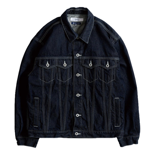 FUNDAMENTAL THIRD THIRD JACKET RINSE-INDIGO