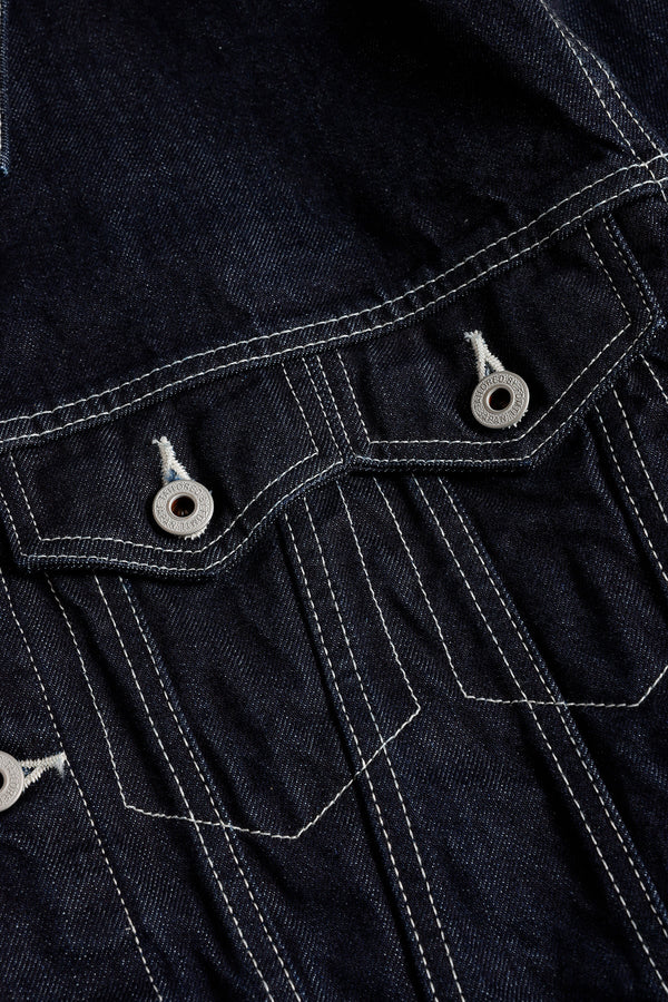 FUNDAMENTAL THIRD THIRD JACKET RINSE-INDIGO