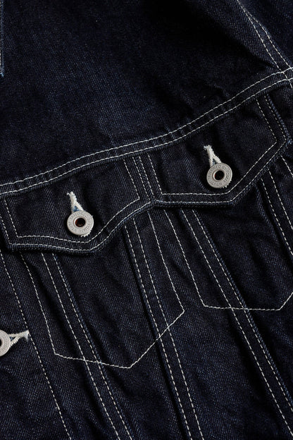 FUNDAMENTAL THIRD THIRD JACKET RINSE-INDIGO