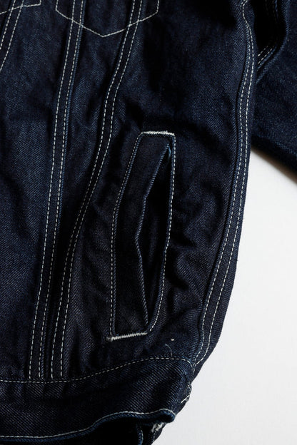 FUNDAMENTAL THIRD THIRD JACKET RINSE-INDIGO