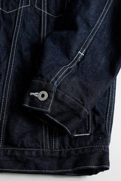 FUNDAMENTAL THIRD THIRD JACKET RINSE-INDIGO