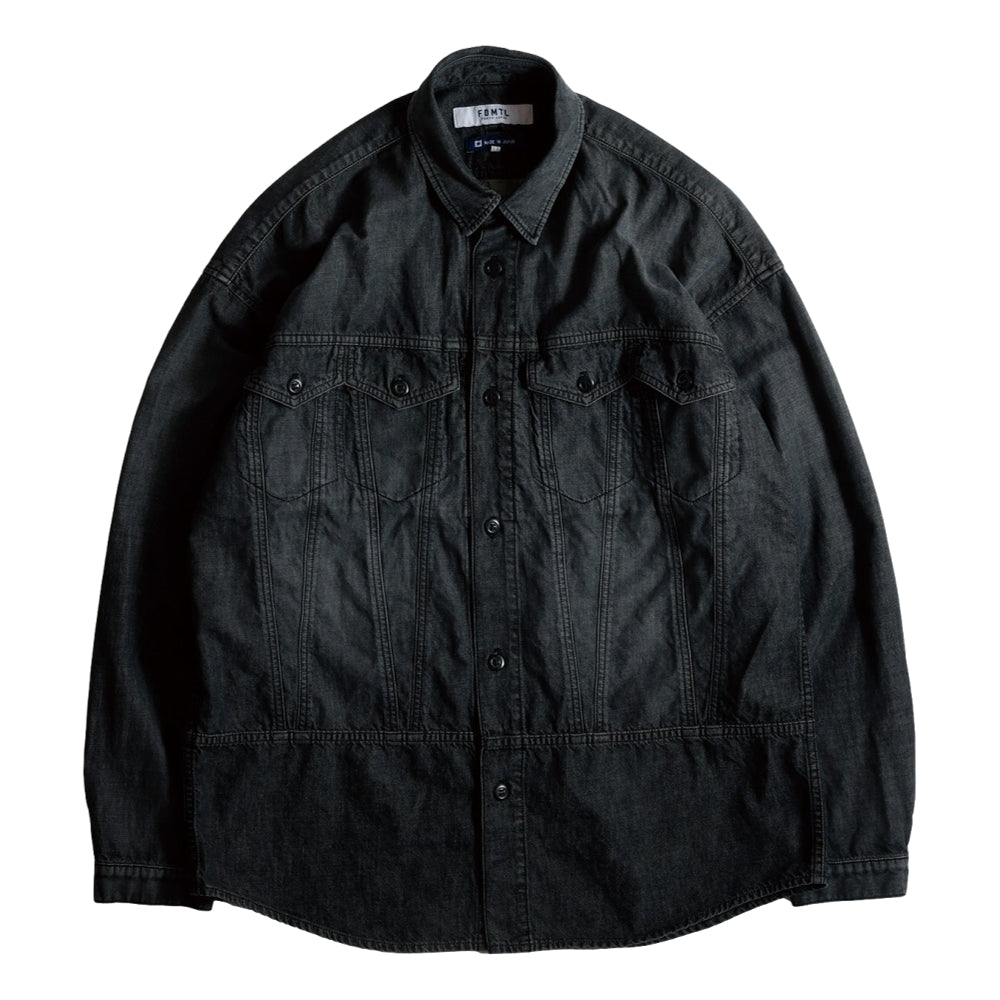 FUNDAMENTAL THIRD THIRD SHIRT 3YR WASH-BLACK