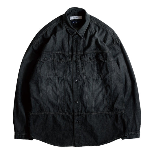 FUNDAMENTAL THIRD THIRD SHIRT 3YR WASH-BLACK